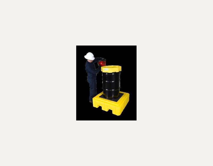 Ultra-Spill Pallet Plus Model - P1 Ramp - Non-slip, Polyethylene & Steel product photo