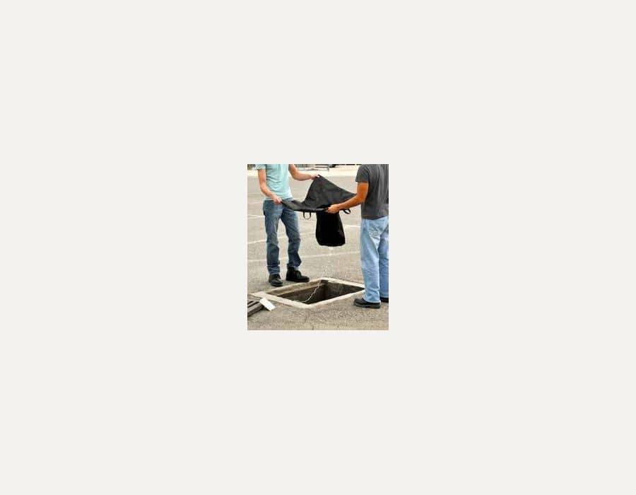 Ultra-Drain Guard Archaea Boom Model - Ultra-Drain Guard Retainers - Coated steel retainers hold Drain Guard in place whether grating is rem product photo